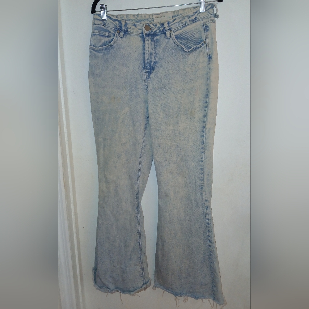 Ban-Jara Light Acid Blue Denim Jeans Wide Leg Flare